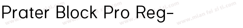 Prater Block Pro Reg字体转换